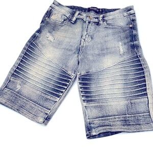 South Pole Kids Denim Shorts - Light Blue